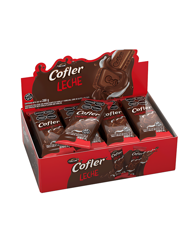 Choc. Cofler Mini 18gx16u Leche                             