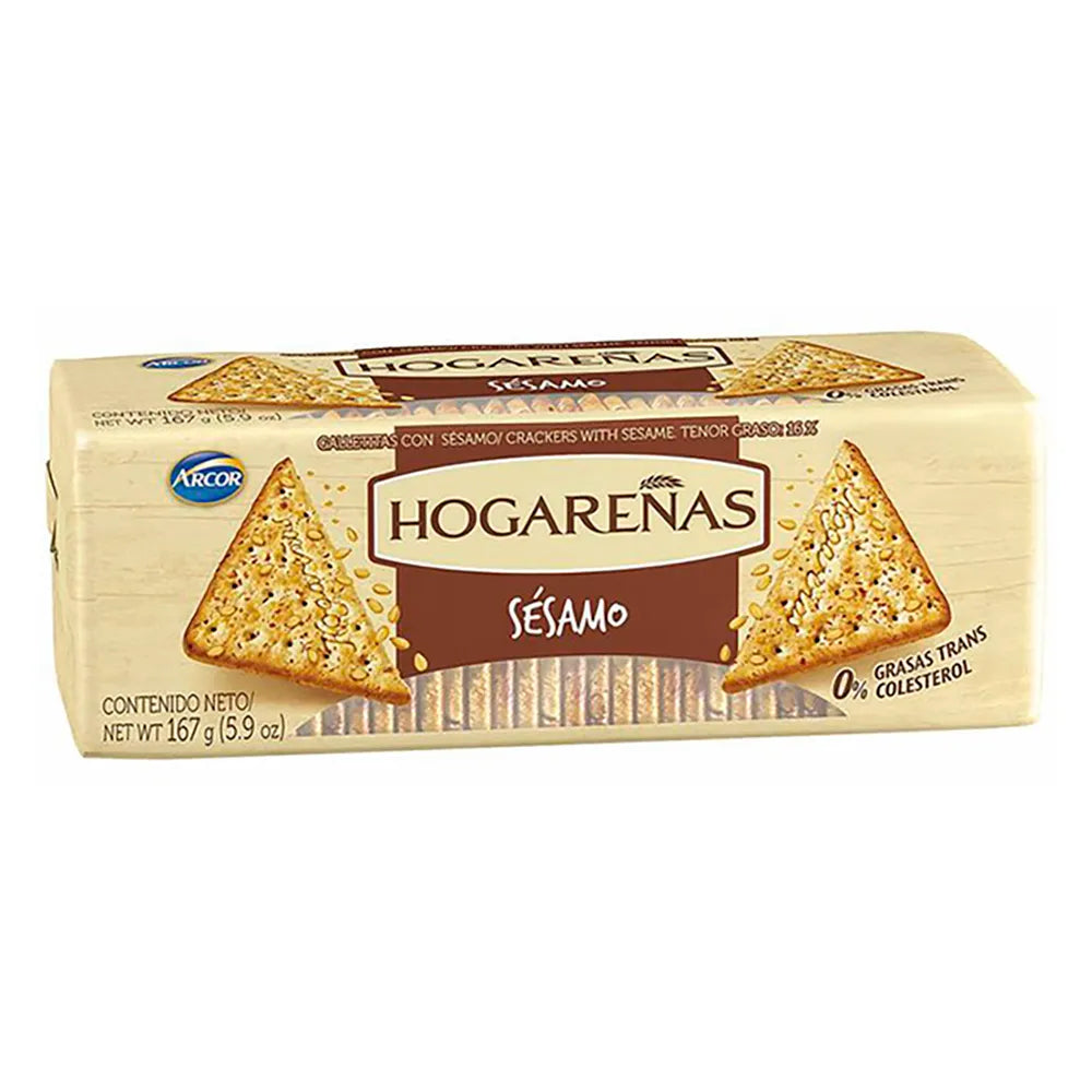 Galletitas Hogarenas 167g Sesamo (pack de 3)
