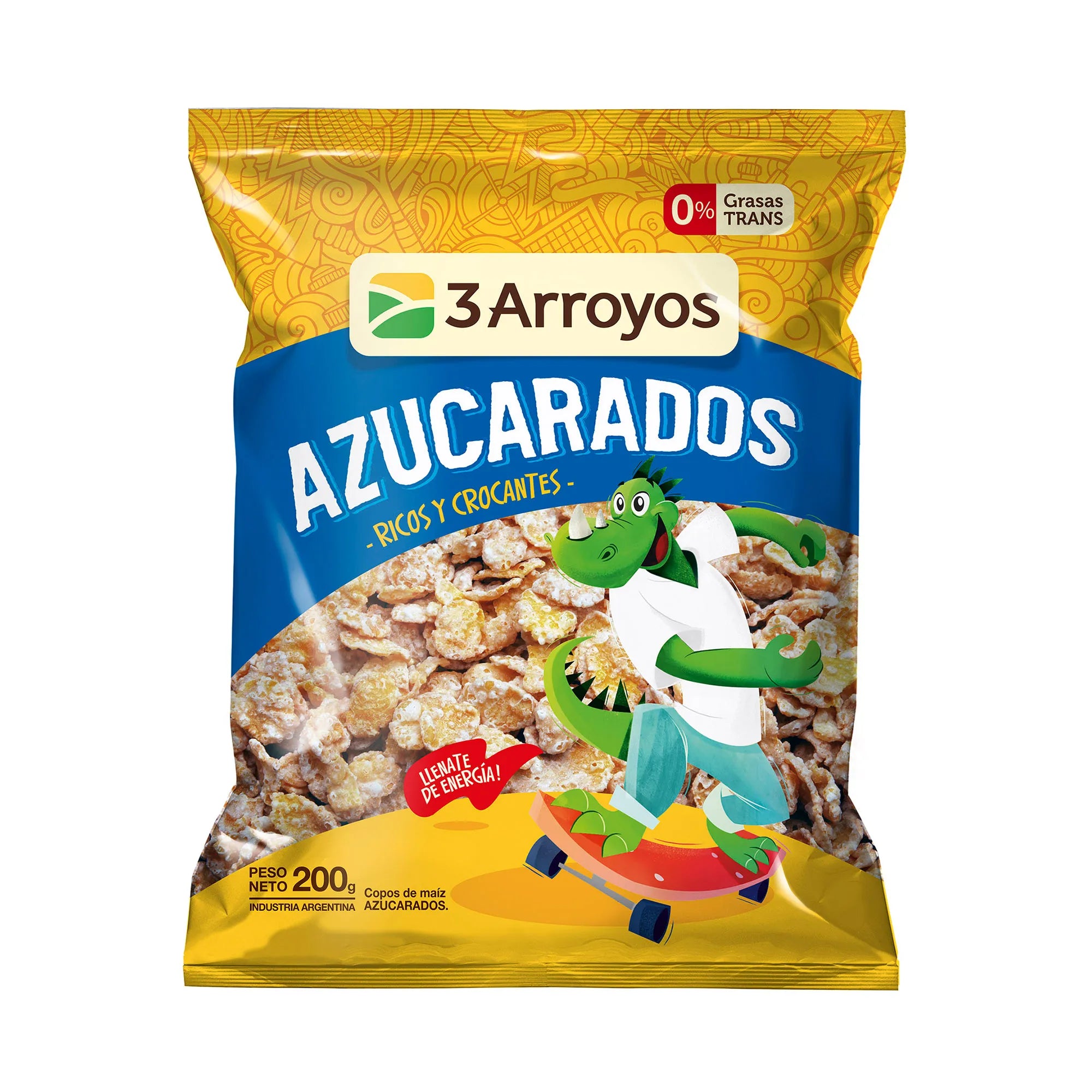 Cereal 3 Arroyos Copos Maiz 200g Azuc                       