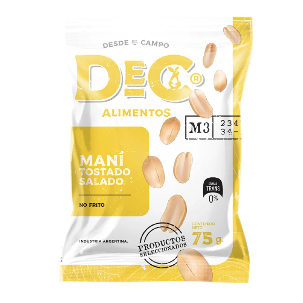 Mani DEC Tost. 75g Salado                                   