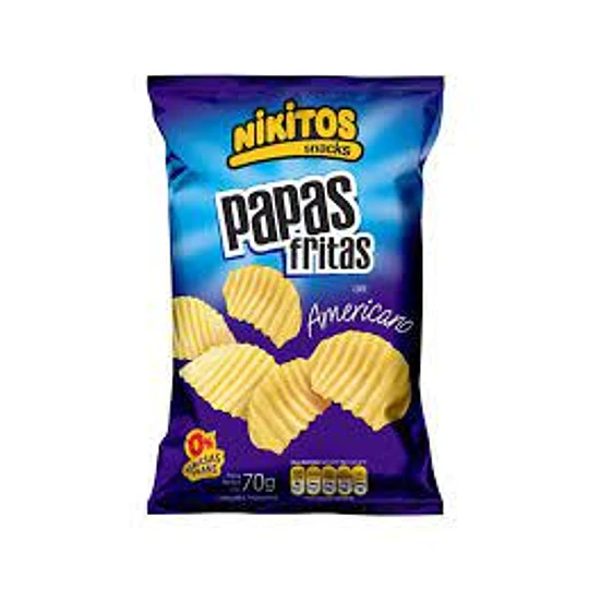 Papas Nikitos 65g C/Americano                               